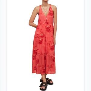 All Saints Tula Nila racerback maxi dress orange